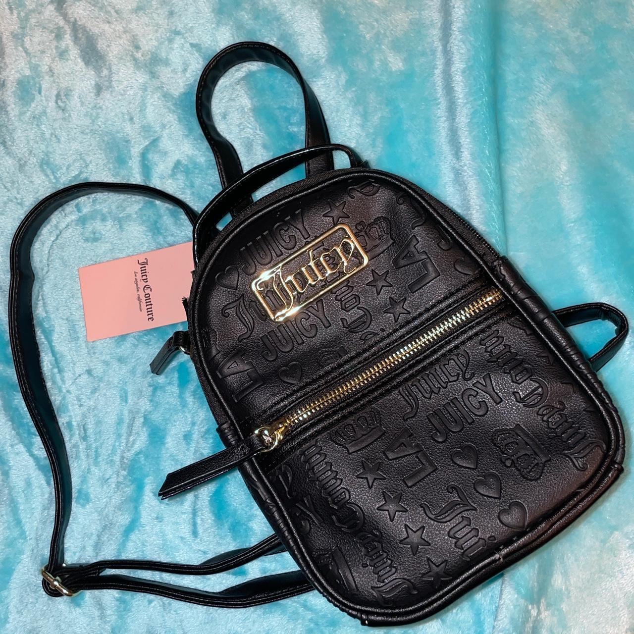 Juicy Couture Backpack Tan and black bag with the - Depop