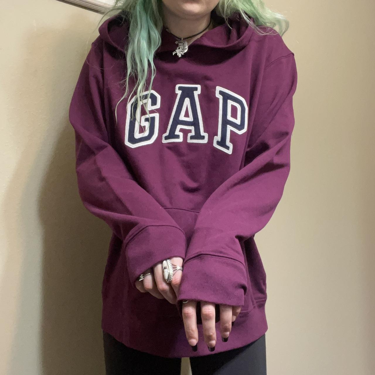 Gap burgundy online hoodie