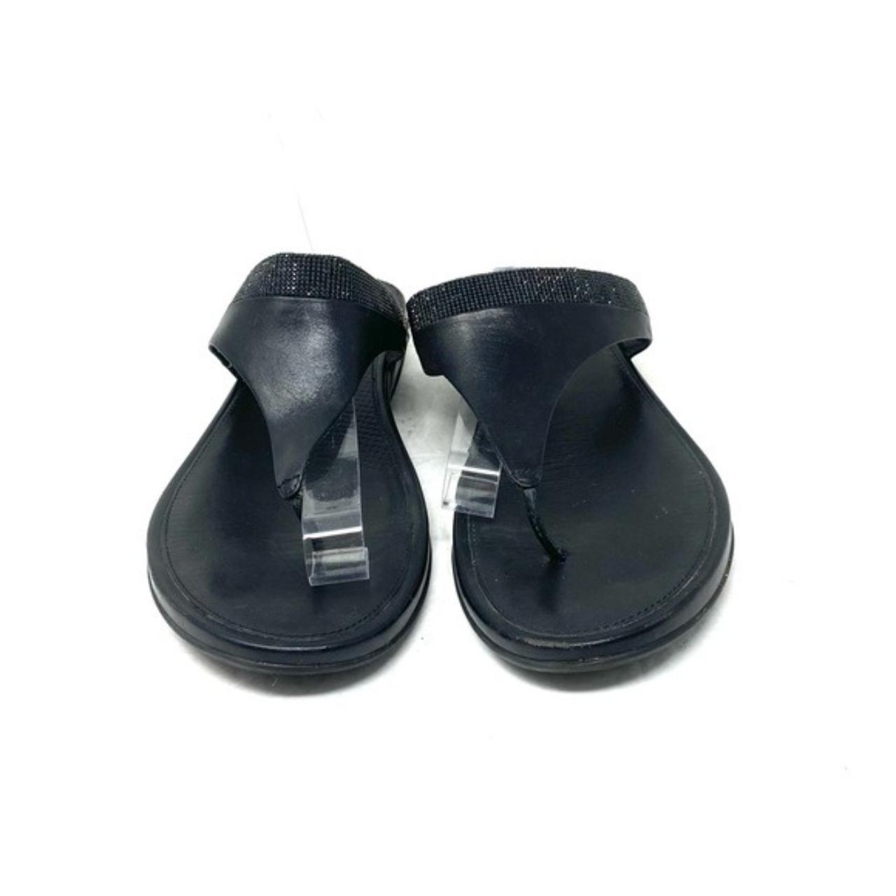 FitFlop Women's Black Sandals | Depop