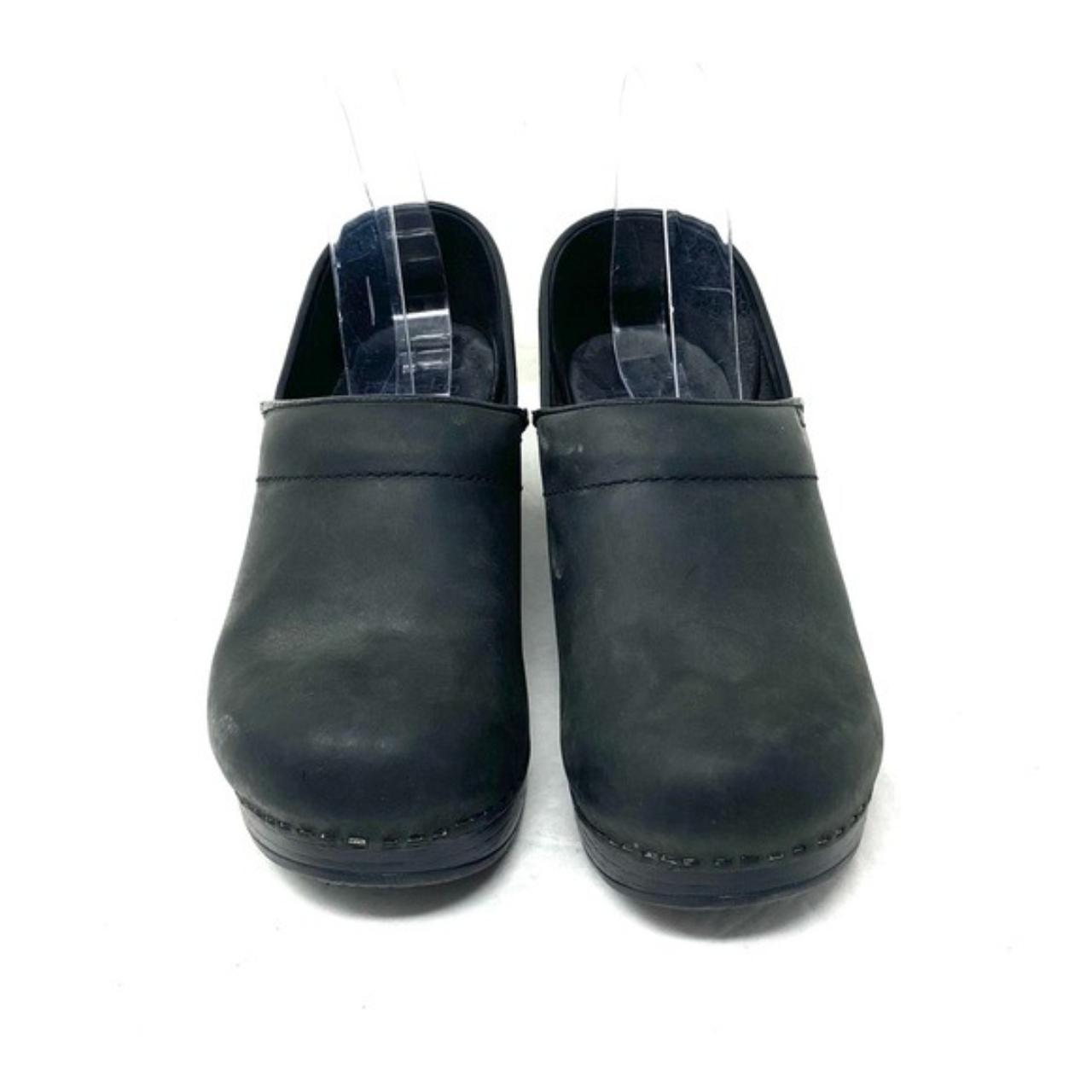 dansko black oiled clogs