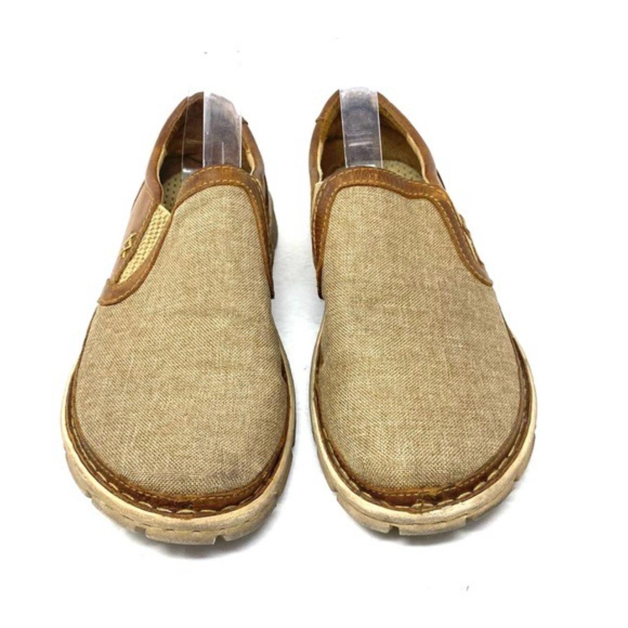 Born natural cognac Sawyer slip ons. Men s size 10. Depop