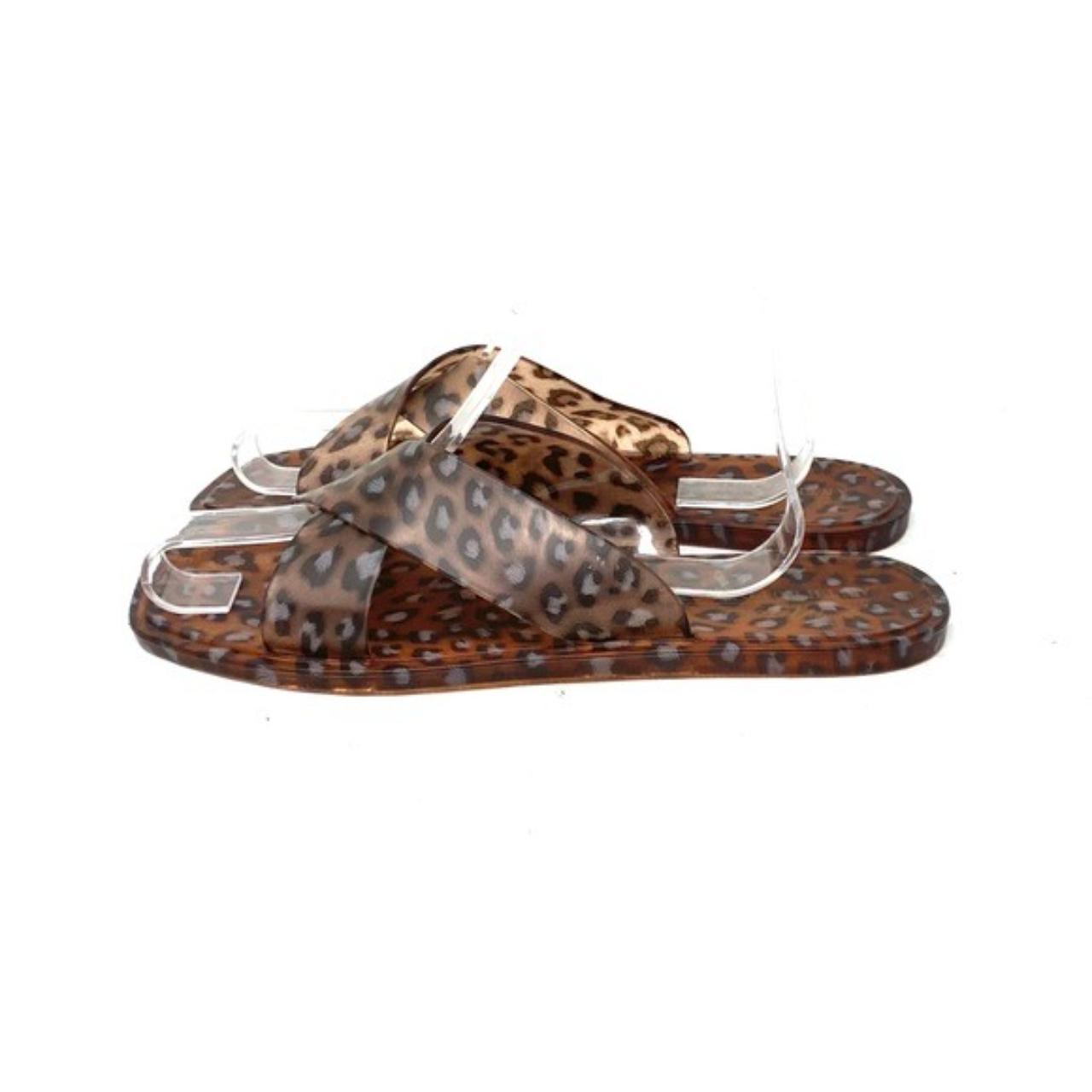 Leopard discount jelly slides