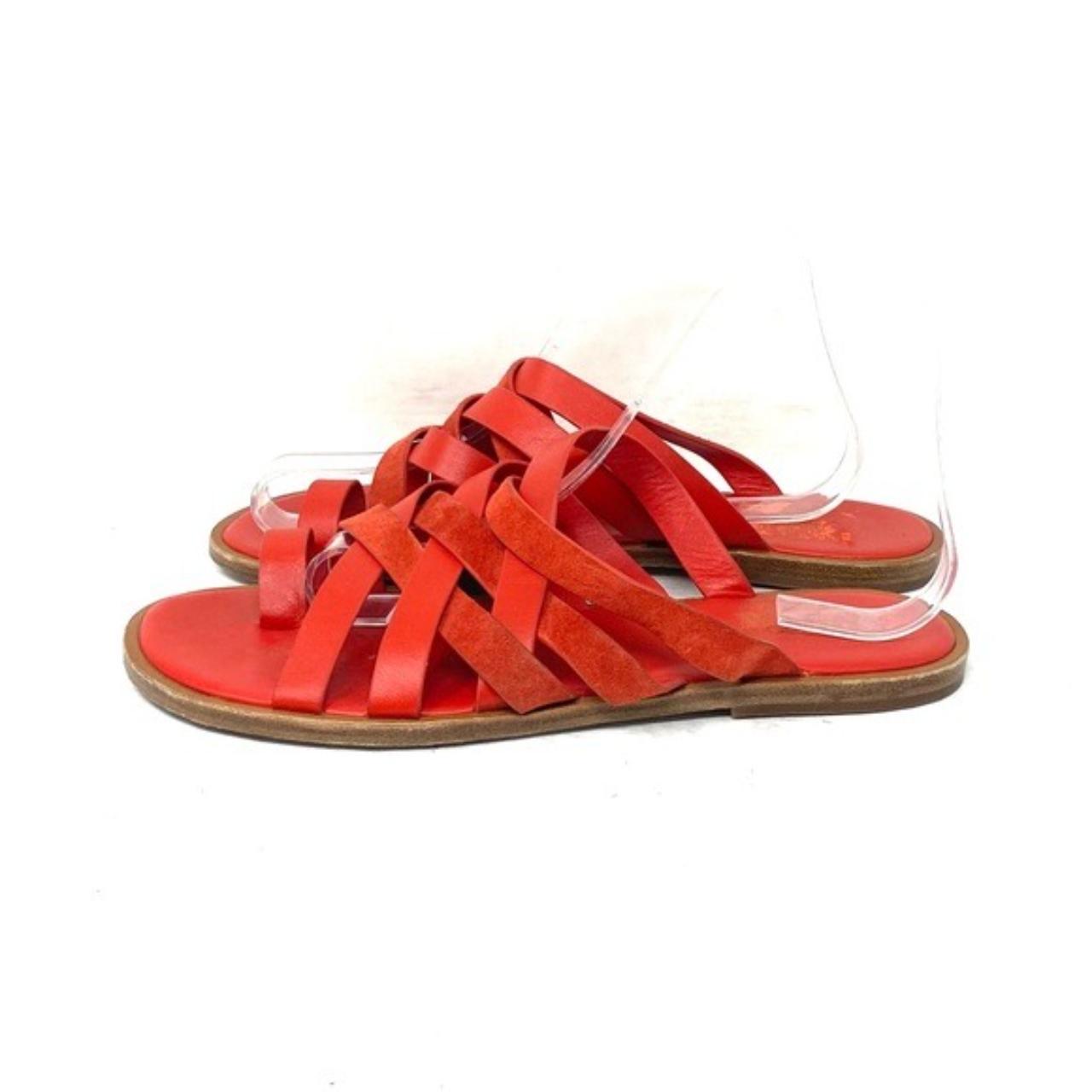 red sandals size 5