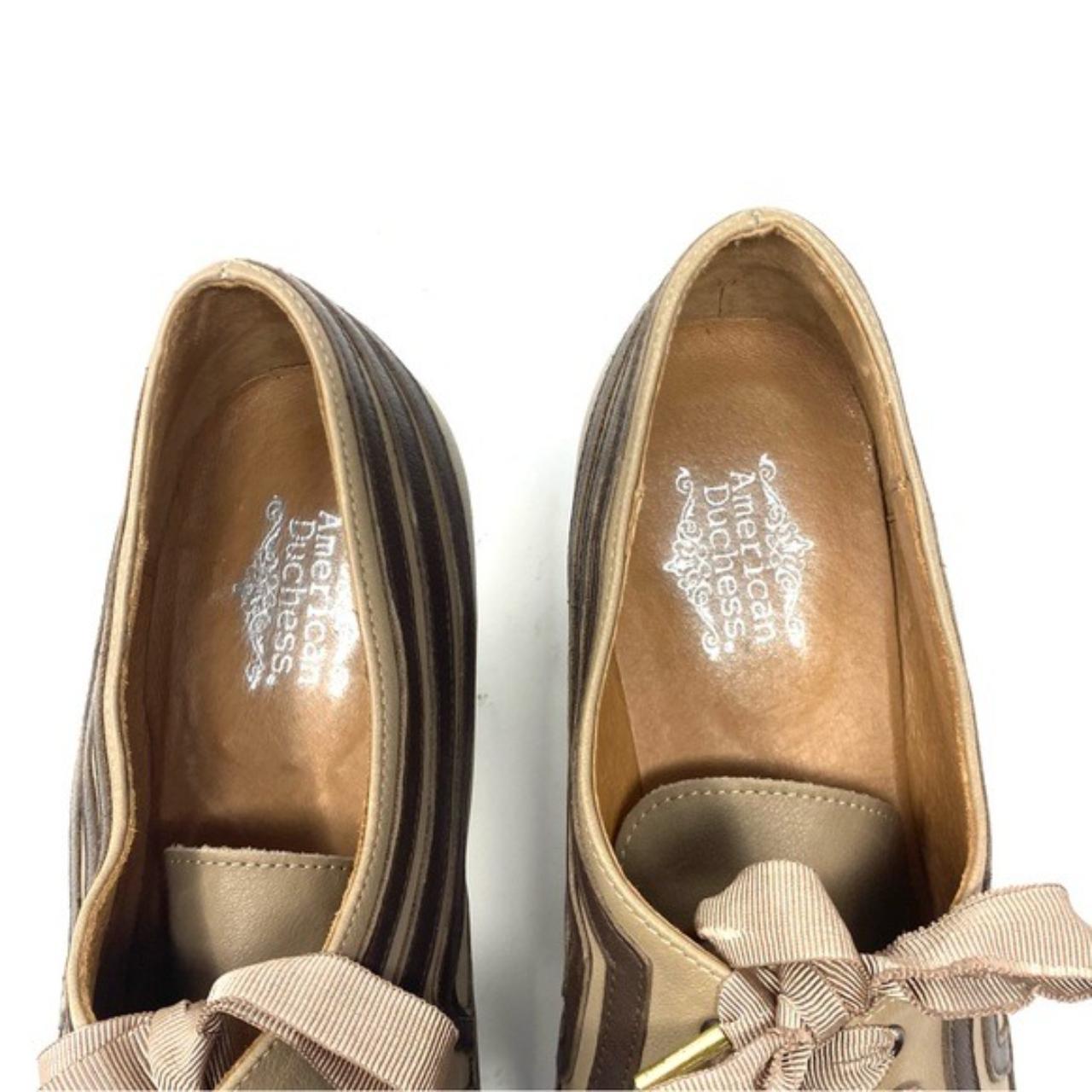 American Duchess Brown Leather Oxford Shoes Womens Londoner