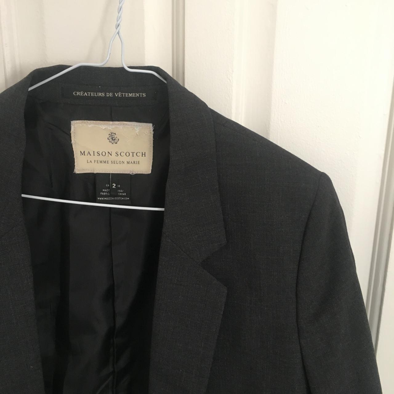 Maison Scotch / Scotch & Soda dark grey blazer... - Depop