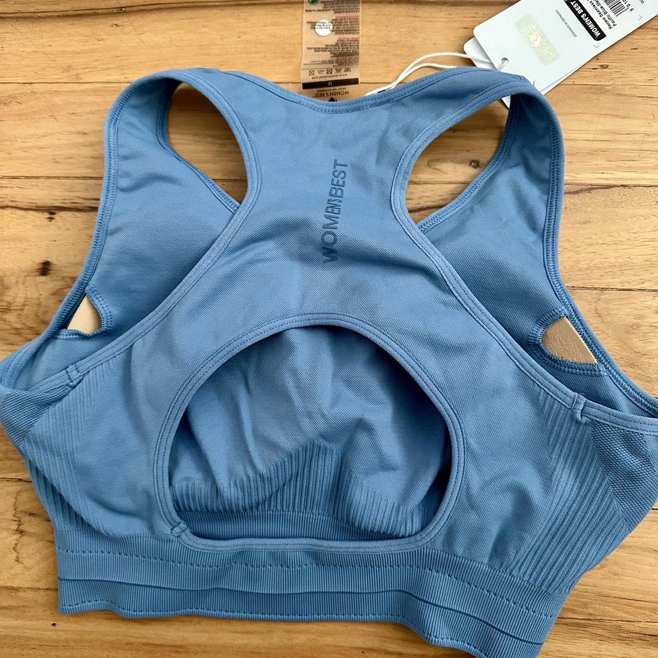 Women's best renew seamless sports bra- pacific blue - Depop