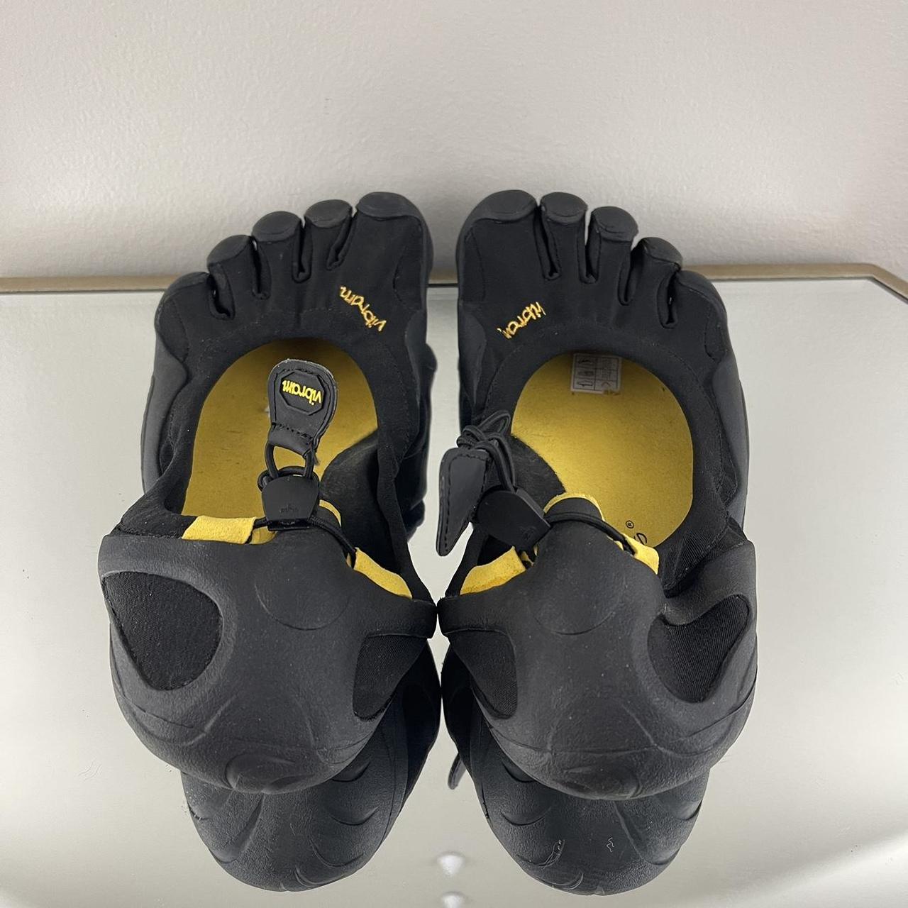 Vibram Women's Black and Yellow Footwear | Depop