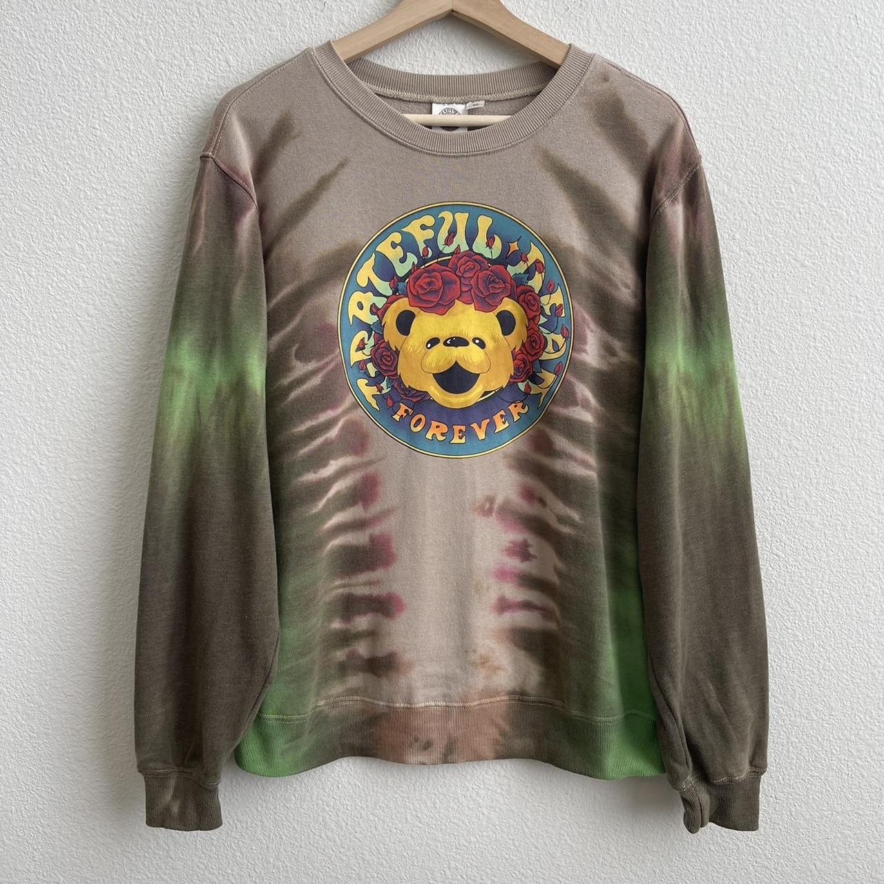GRATEFUL DEAD Green Brown Tie Dye Forever Depop