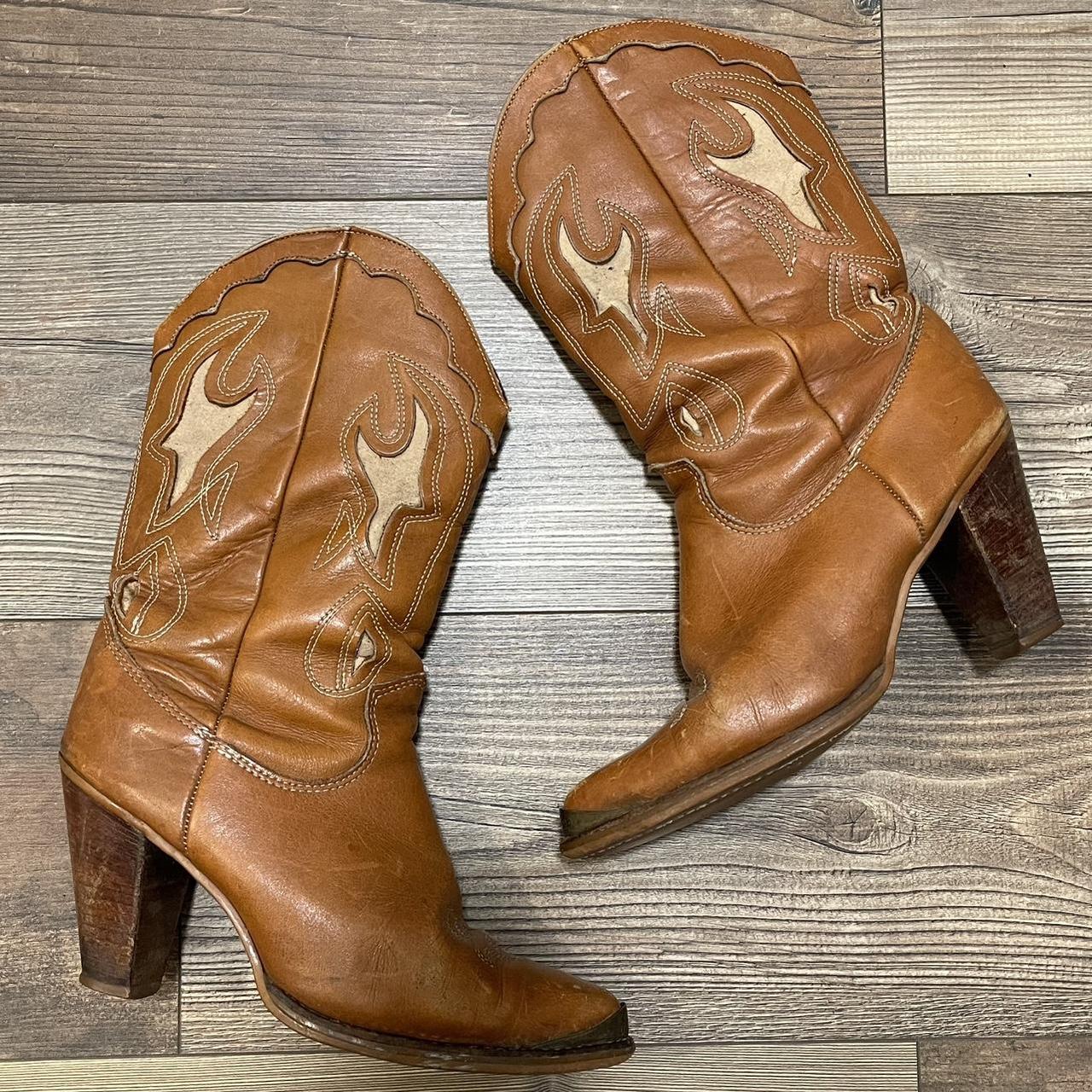 Burnt orange hot sale cowboy boots