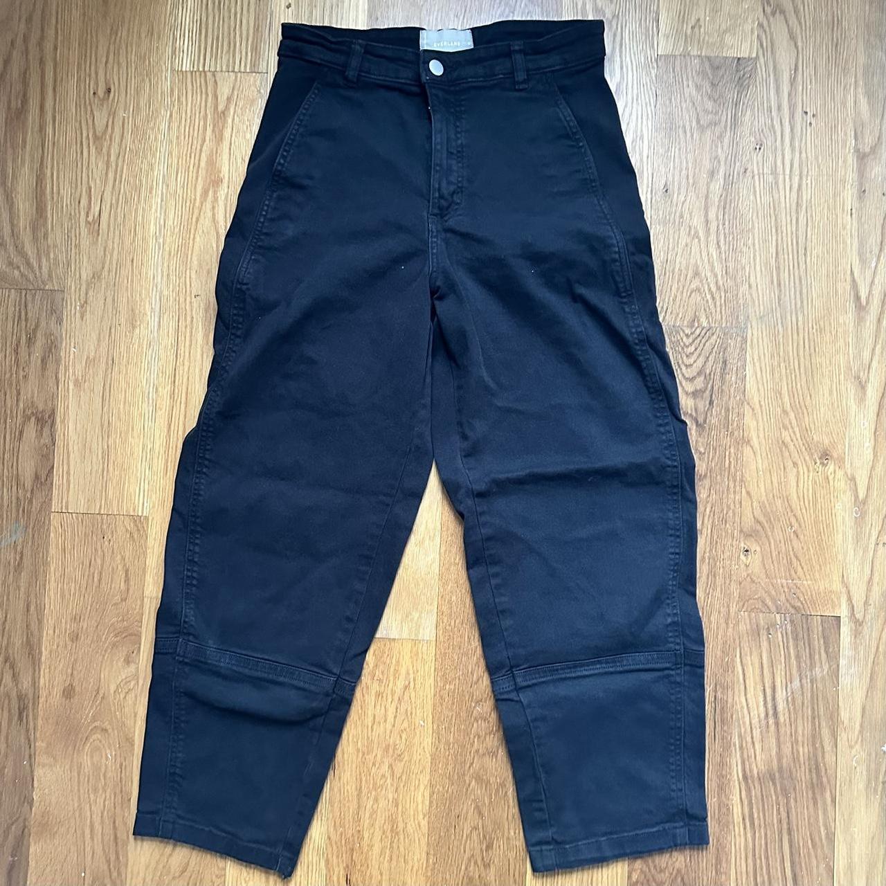 Everlane Women's Black Trousers | Depop