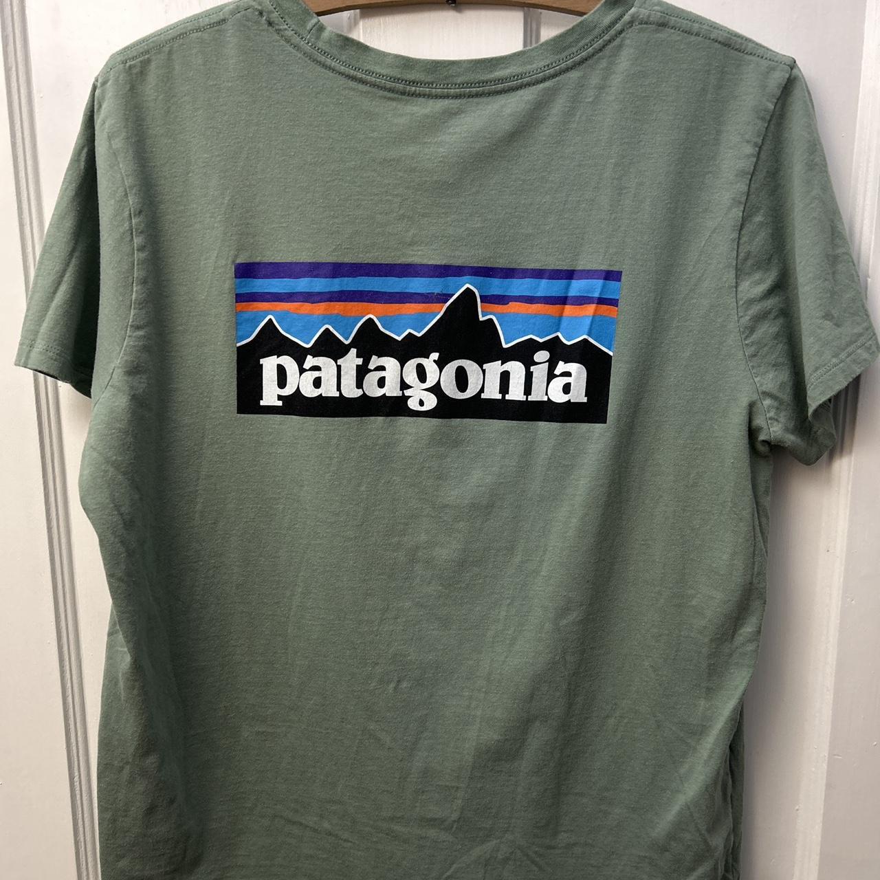 Patagonia Shirt Men Large Green Short Sleeve Graphic - Depop
