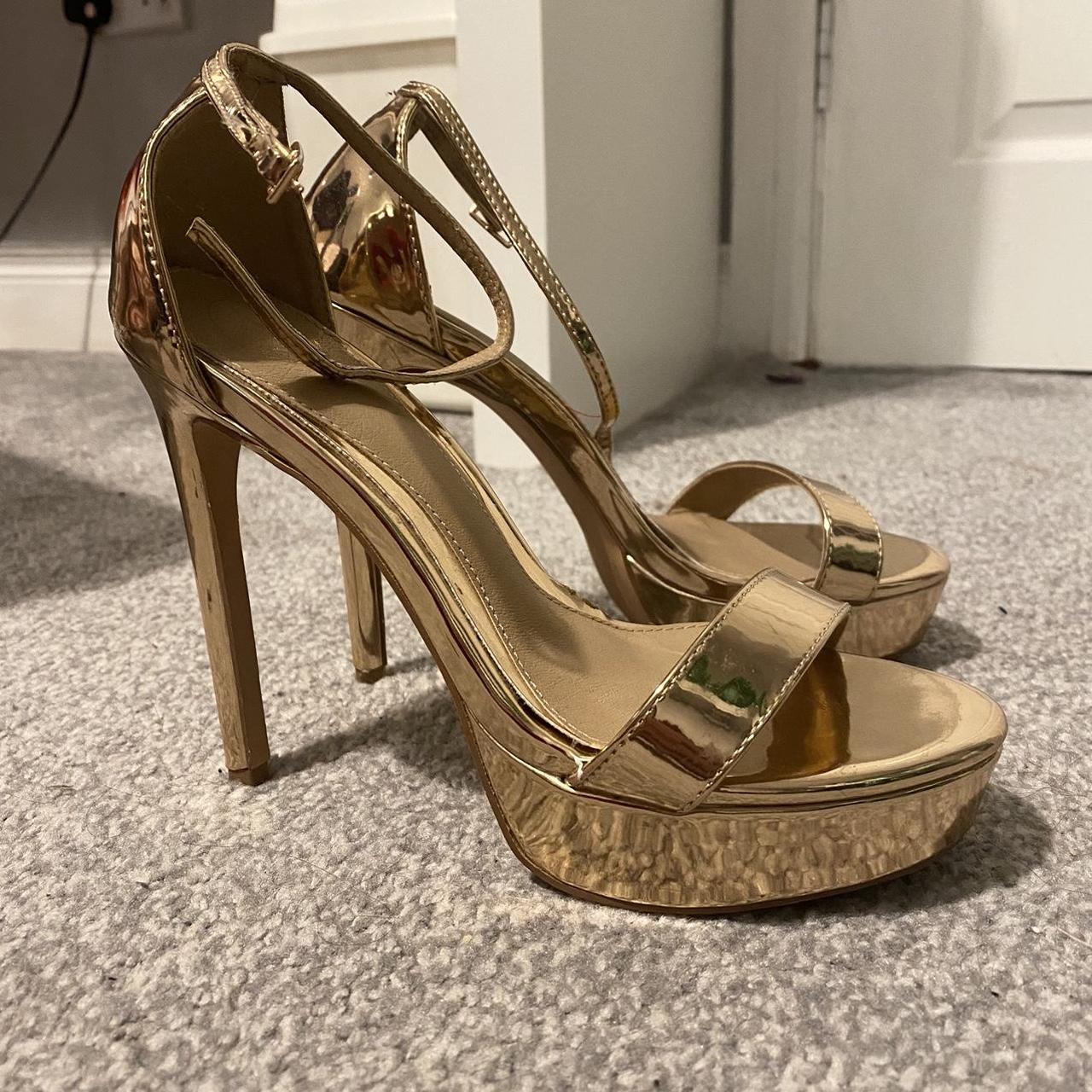 Missguided store gold sandals