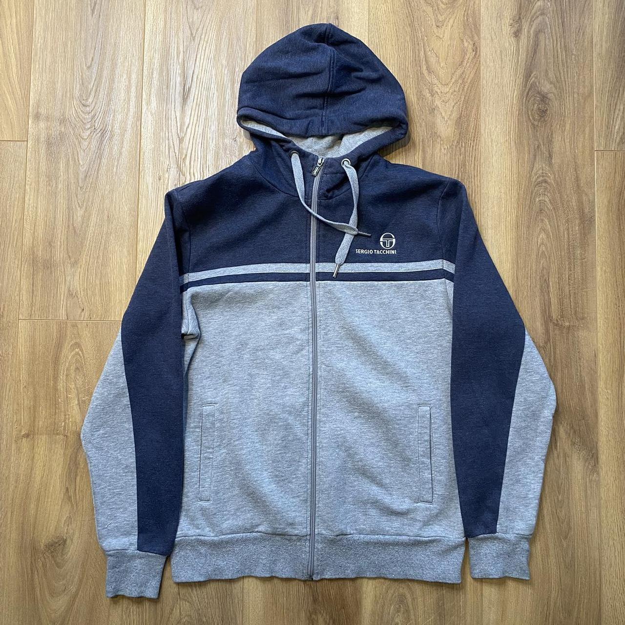 Vintage y2k Sergio Tacchini Zip Up hoodie Medium... - Depop