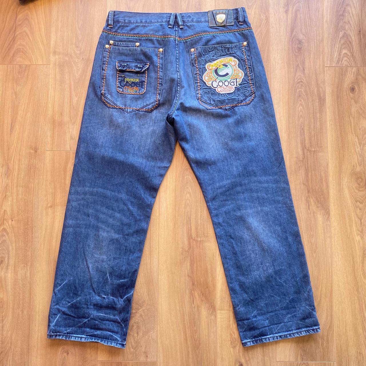 Coogi Men's Blue and Navy Jeans | Depop