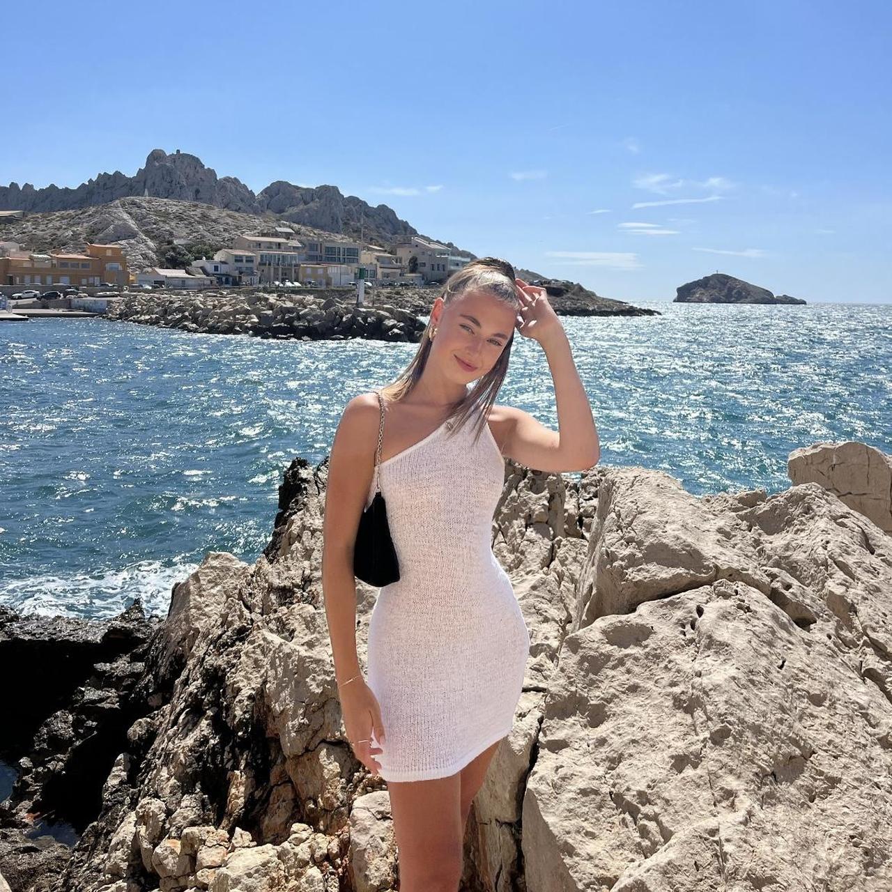 Meshki Paisley knit mini dress size small