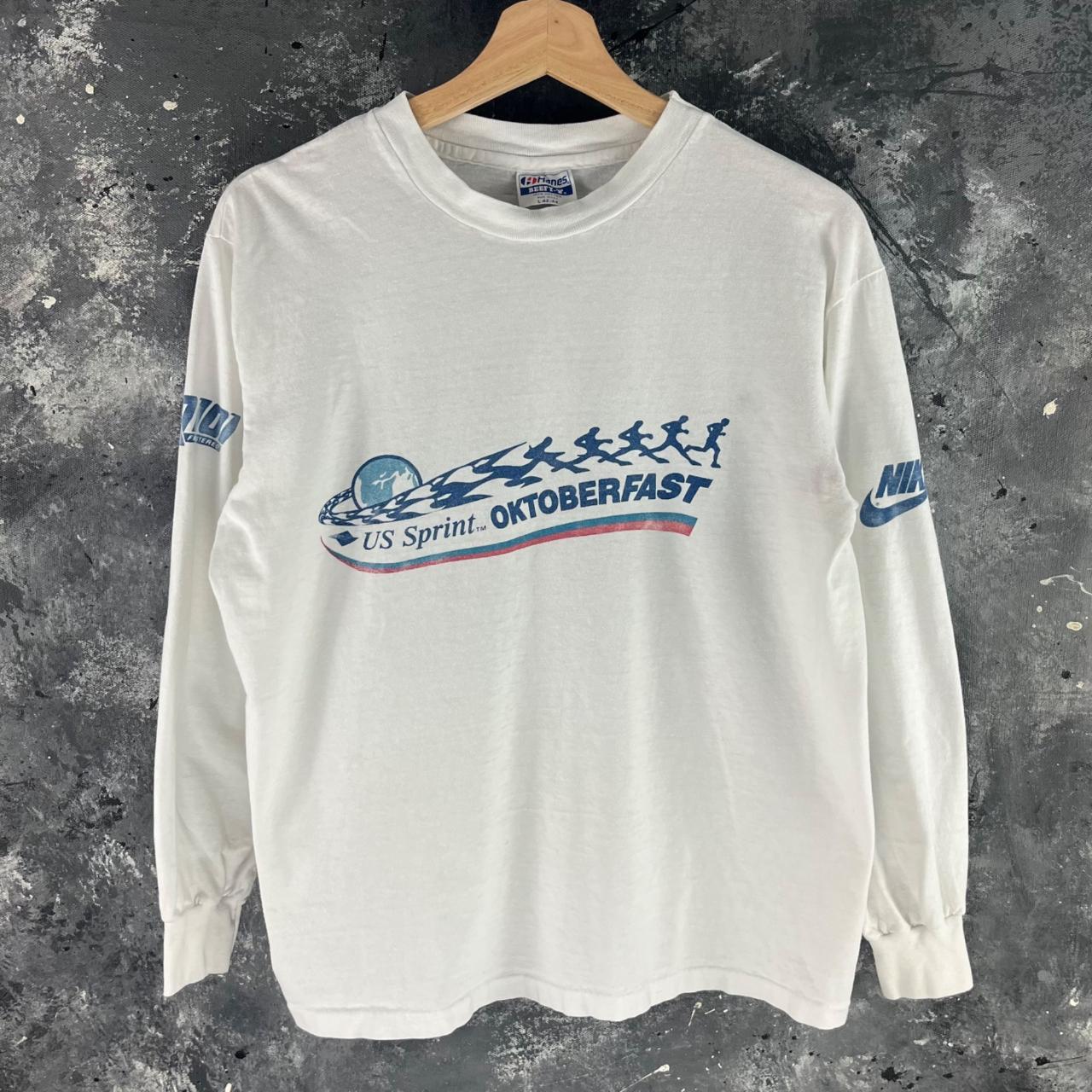 Vintage 1986 Nike Sprint marathon long sleeve Rare... - Depop