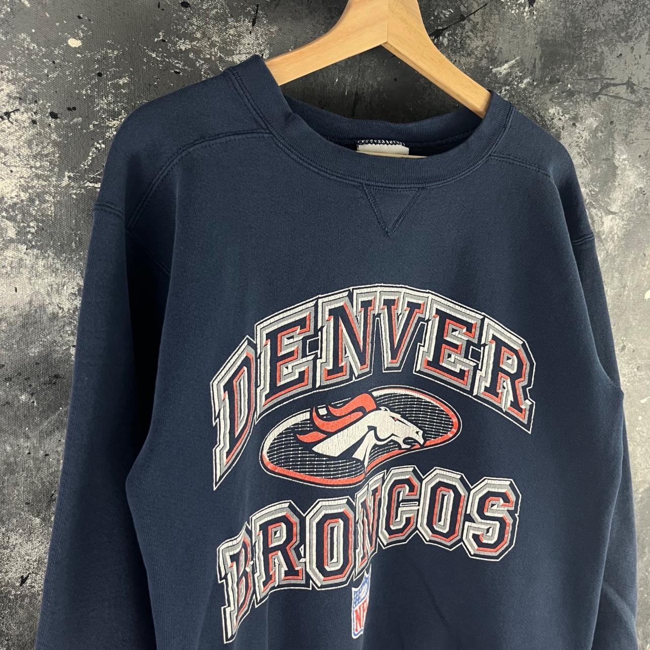 Vintage 90's baggy Denver Broncos sweatshirt In - Depop