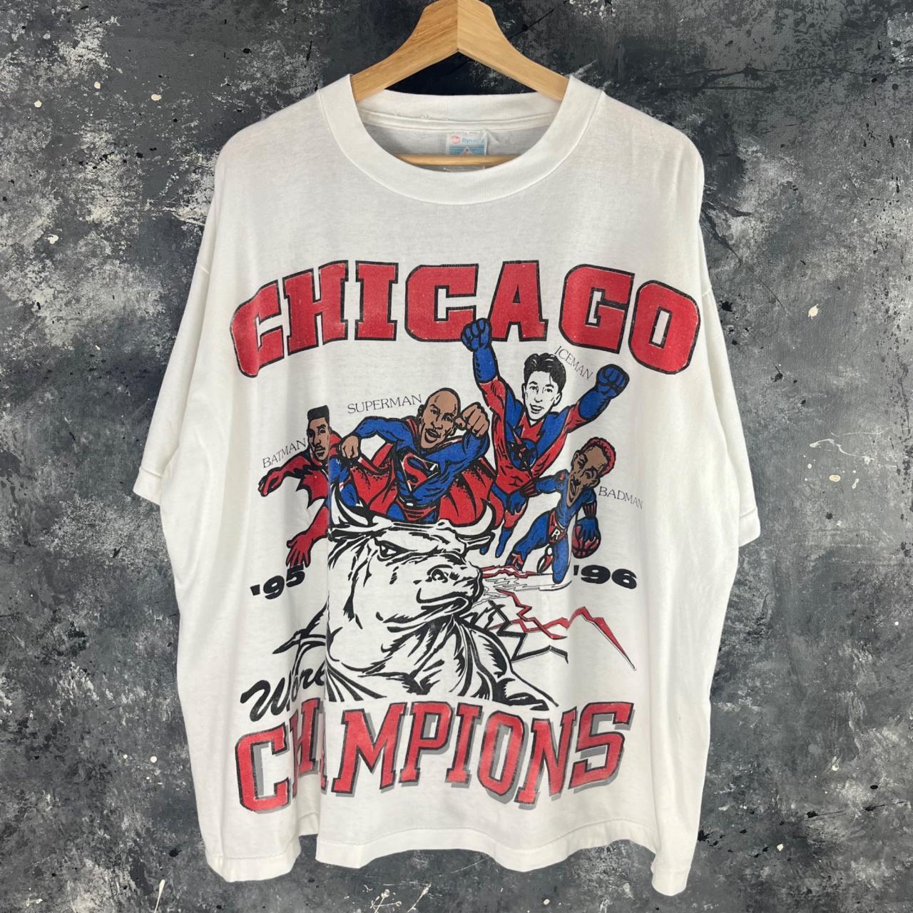 Vintage 1996 Chicago Bulls parody shirt, Dennis...