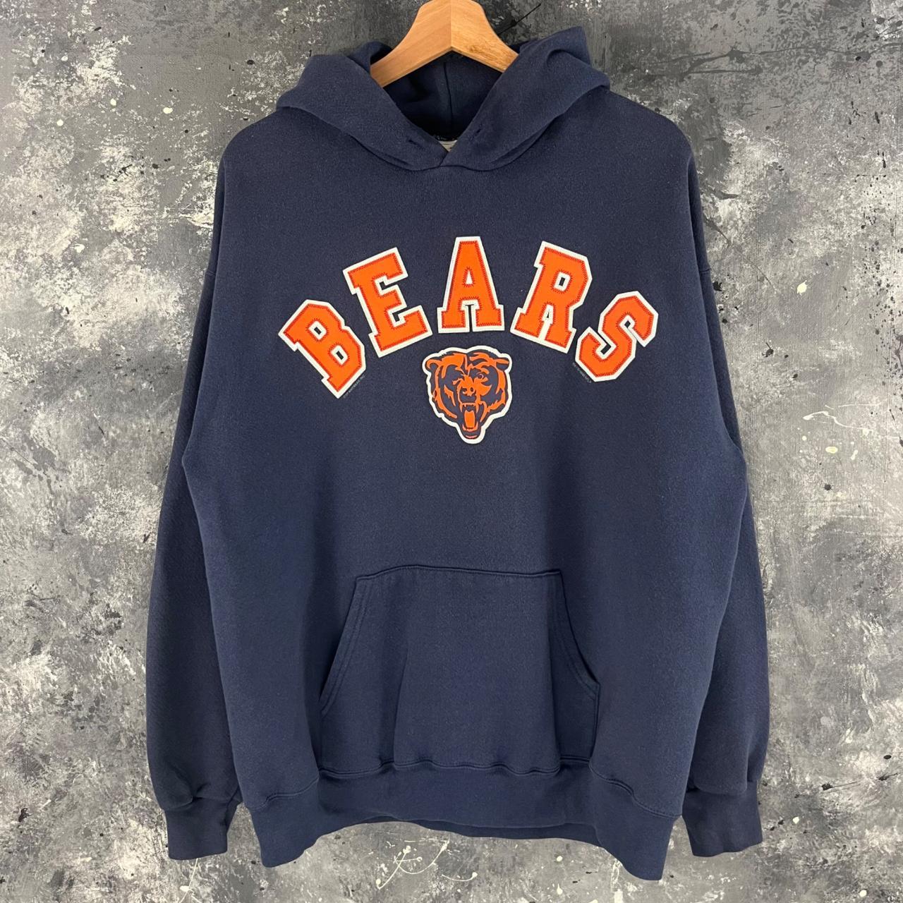 chicago bears vintage sweater with small bleach - Depop