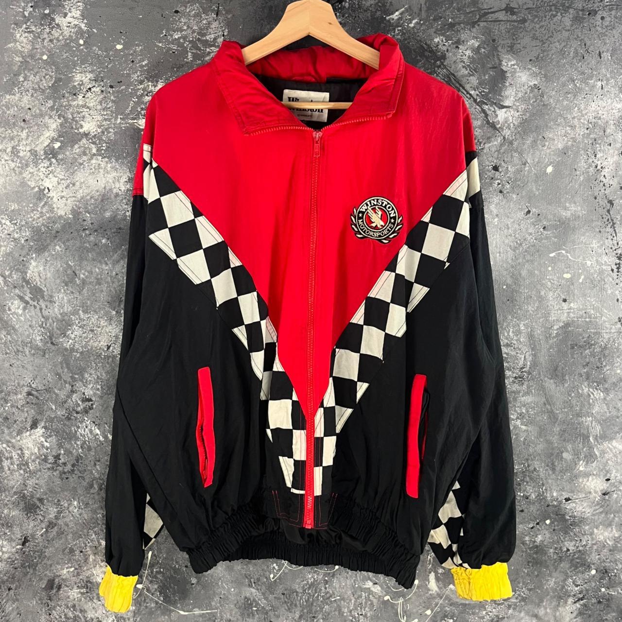 Vintage 1994 Winston Racing windbreaker Big Winston - Depop