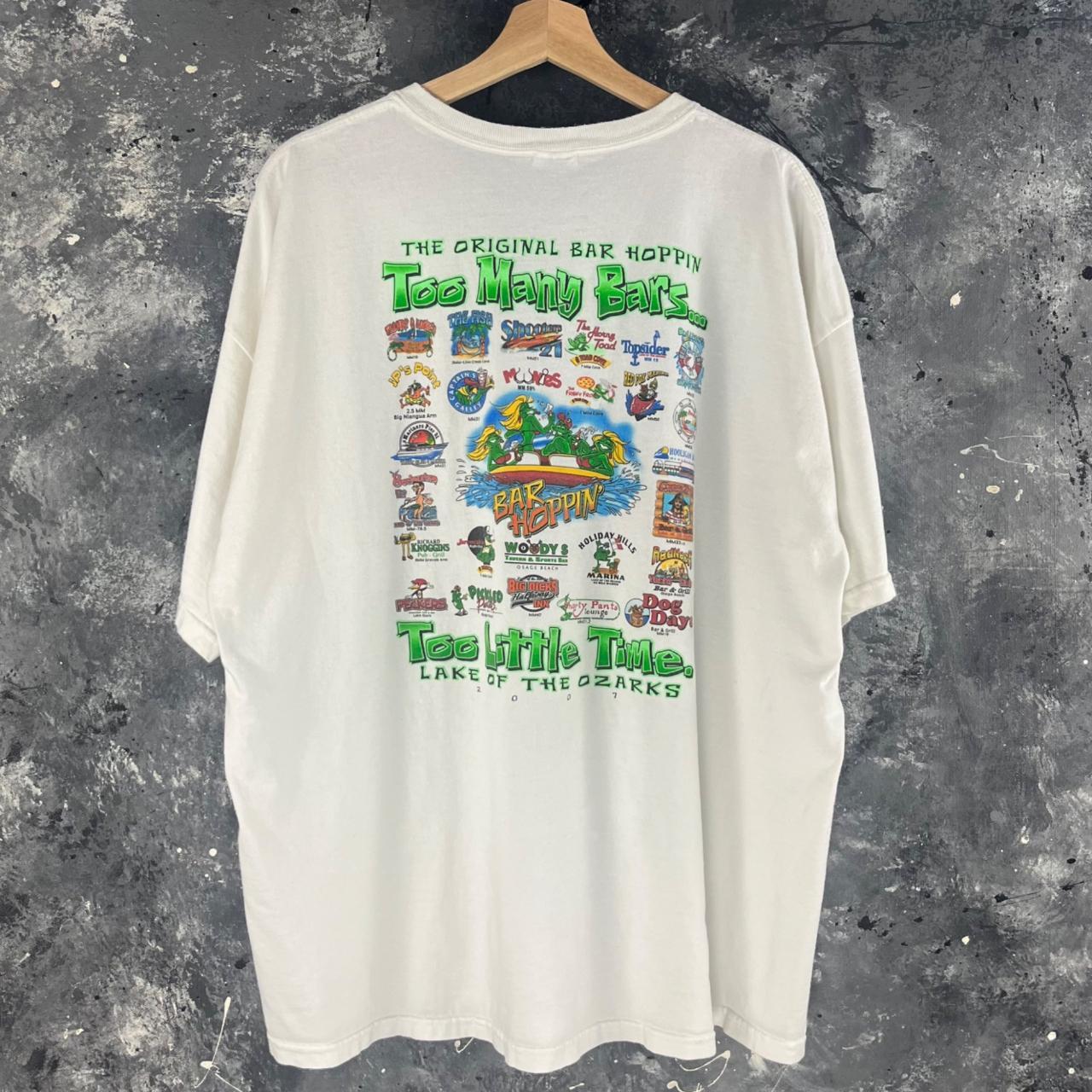 Vintage Y2K Frog Sex bar shirt Beautiful colors on... - Depop