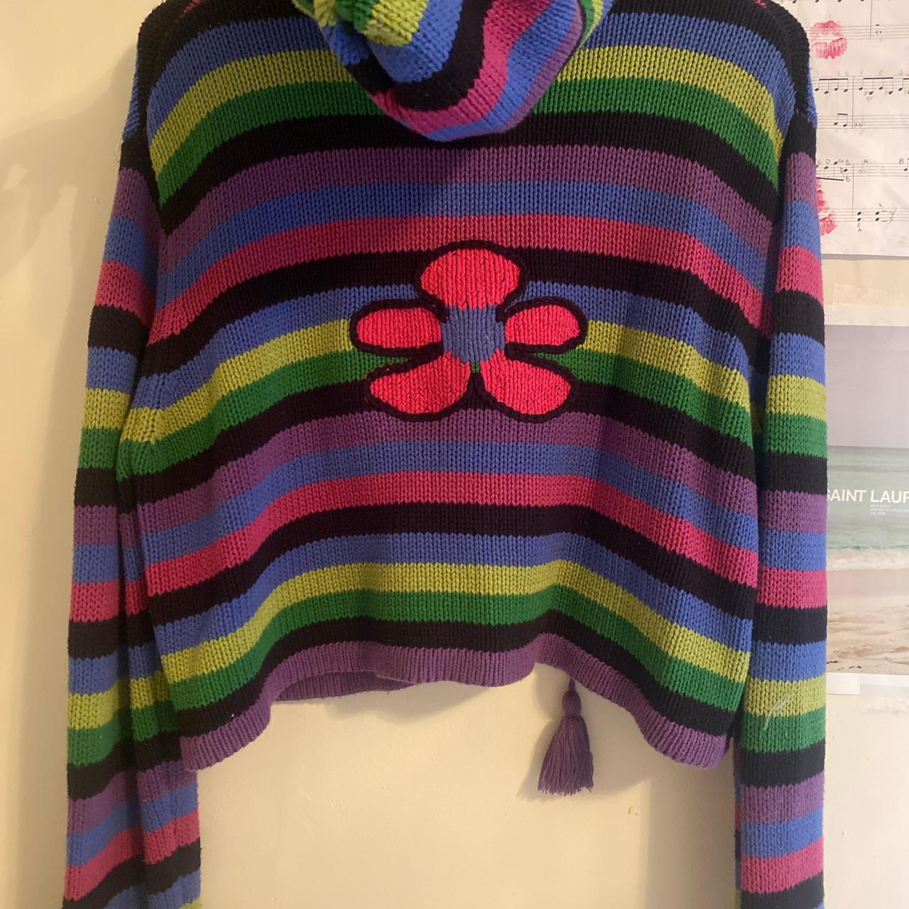 Offers only ⭐️ UNIF Astera Knit Hoodie Flower Depop