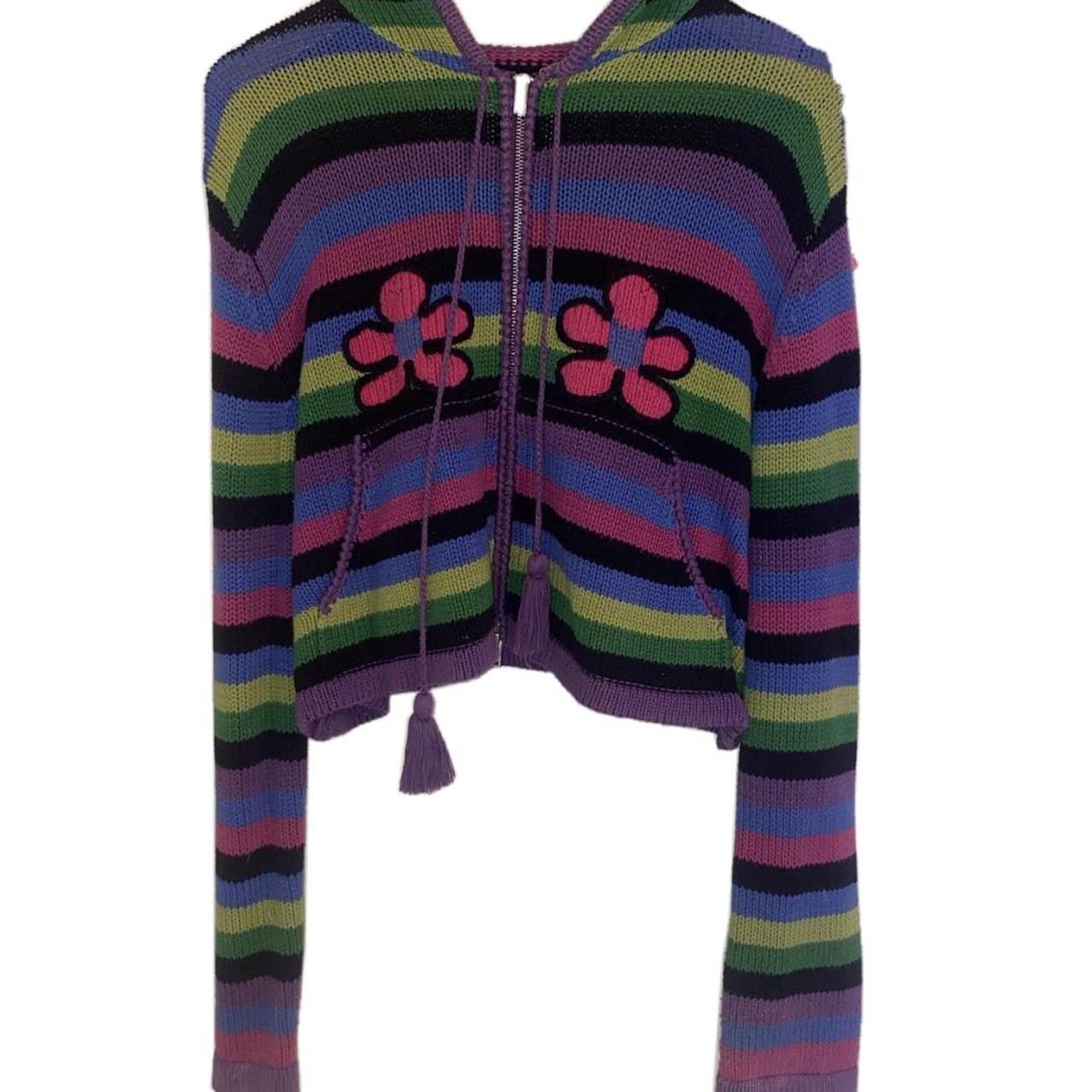 Offers only ⭐️, UNIF Astera Knit Hoodie Flower