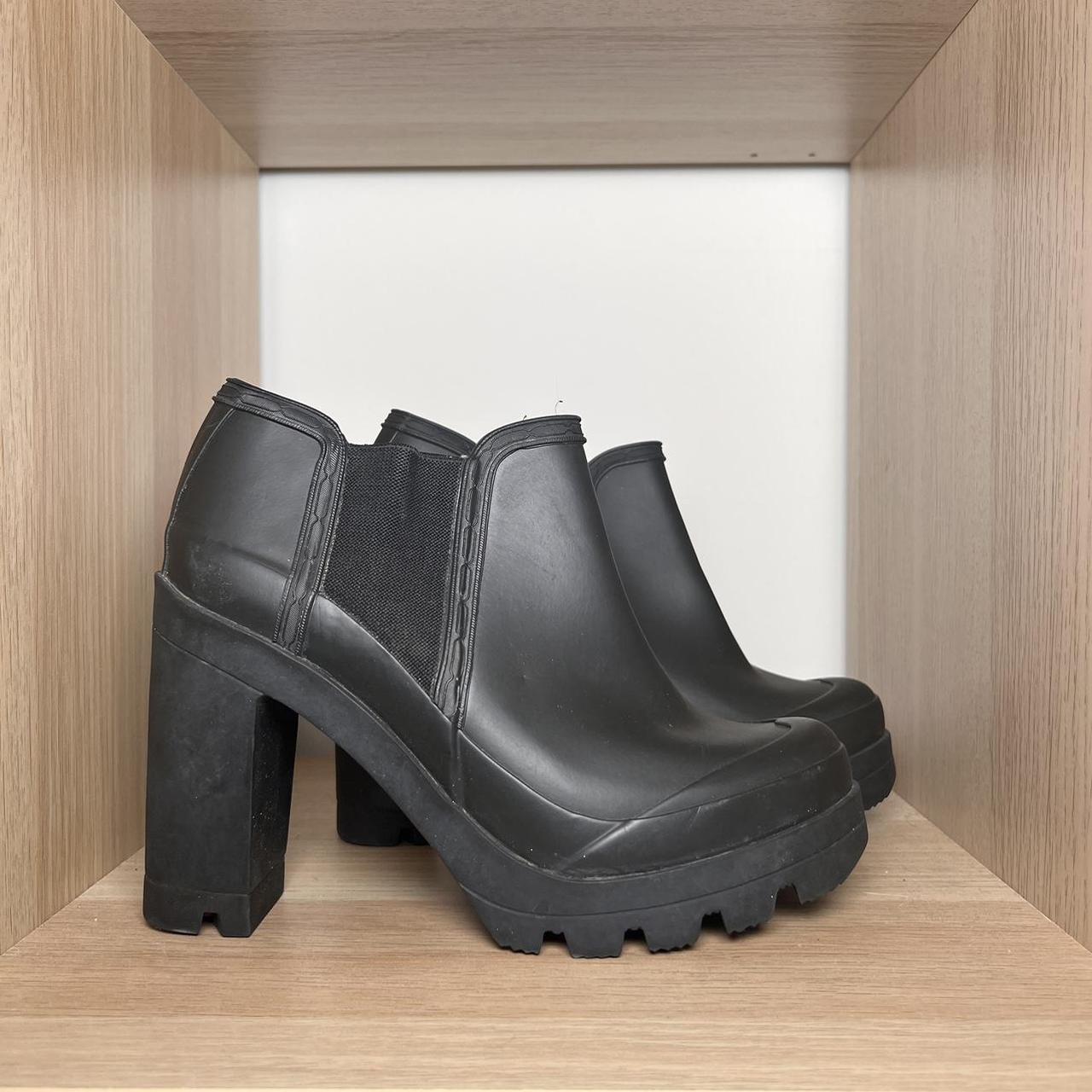 Hunter high heel cheap ankle boots