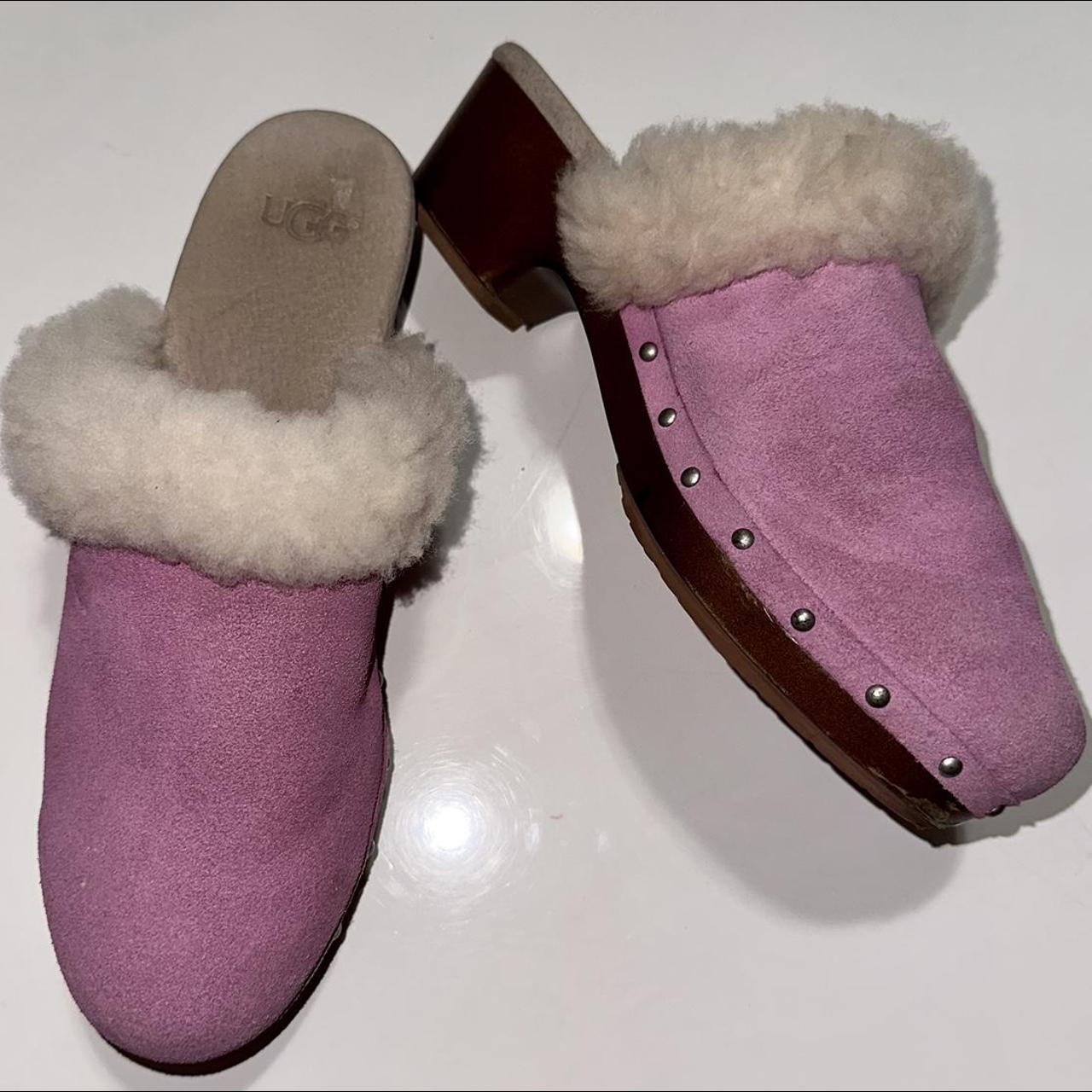 Pink ugg sale clogs