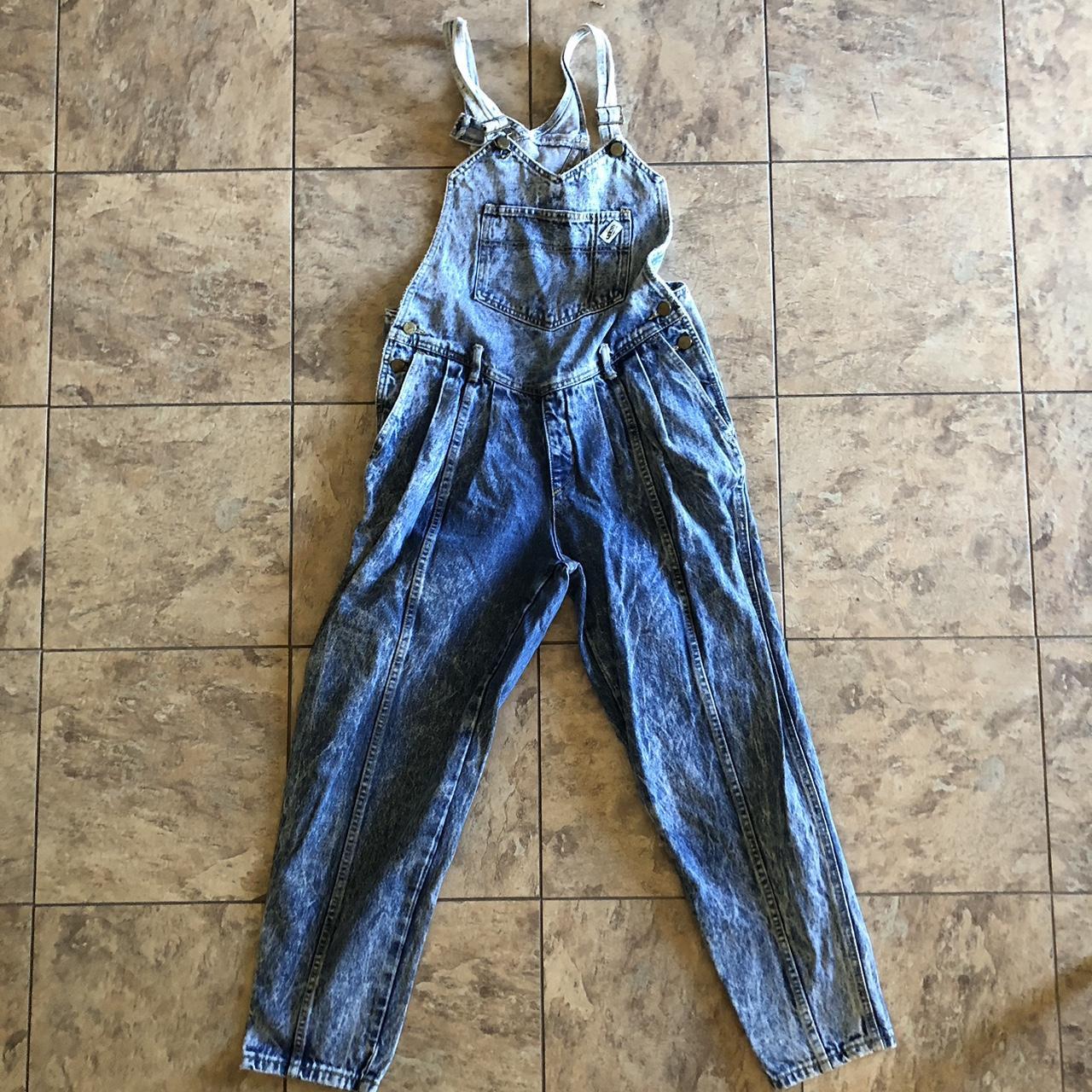 Cute Vintage Guess Made in 🇺🇸 Overalls Acid wash... - Depop