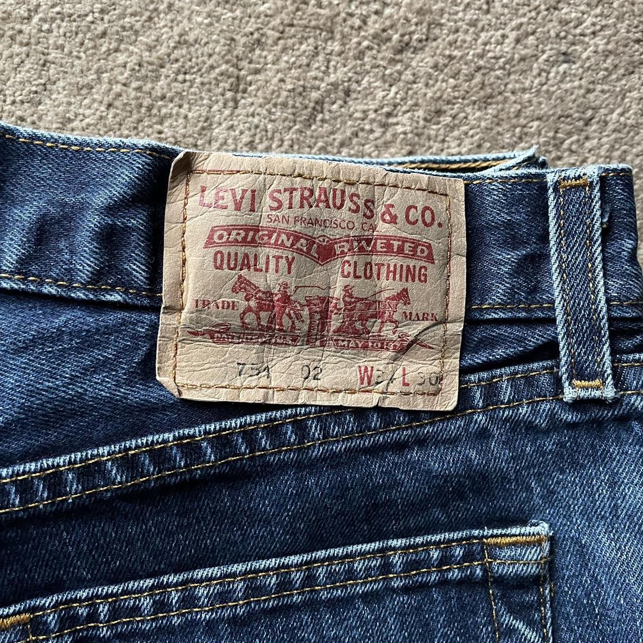 Blue vintage Levi jeans Waist 34 Leg 30 / w34... - Depop