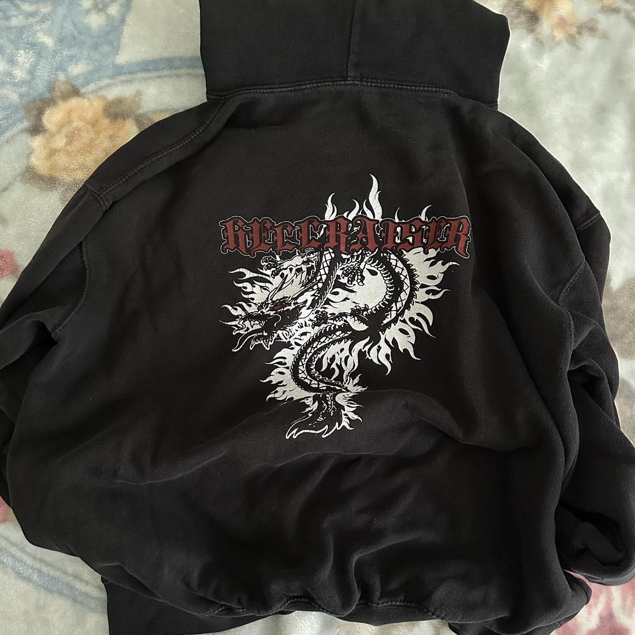 repop ★ brandy melville oversized hellraiser black... Depop