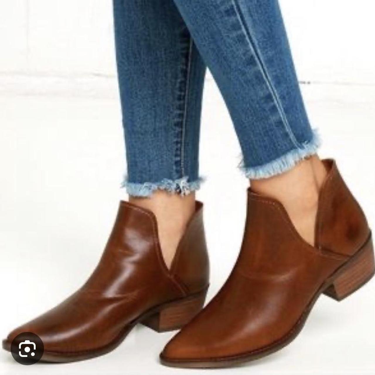 Steve Madden Austin brown leather boots Size 37 Used