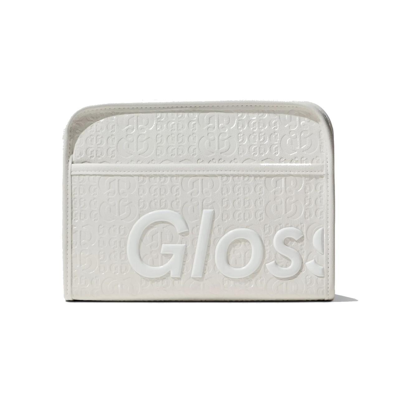 glossier white beauty bag brand new comes with dust... Depop