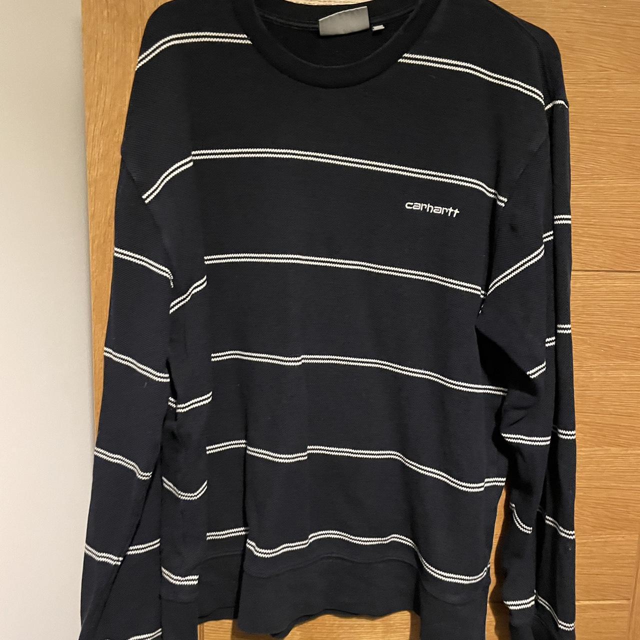 Carhartt spacer discount stripe crewneck sweatshir