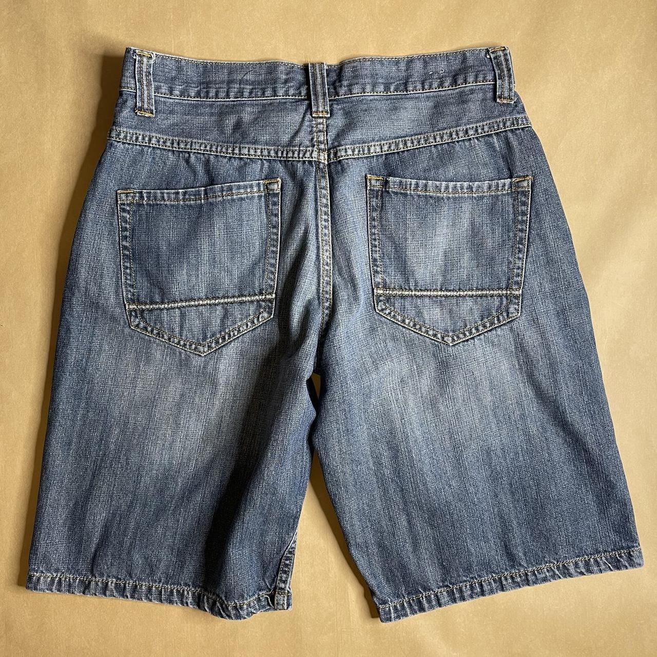 Anchor Blue baggy jorts Midblue color with NORMAL... - Depop