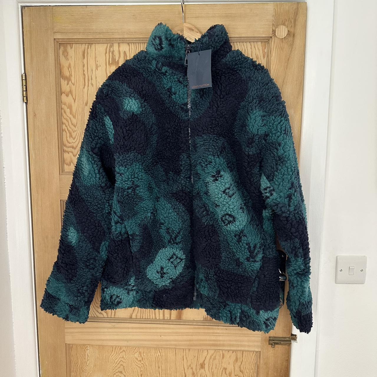 Louis Vuitton Jacquard Camo Fleece Blouson Size Depop