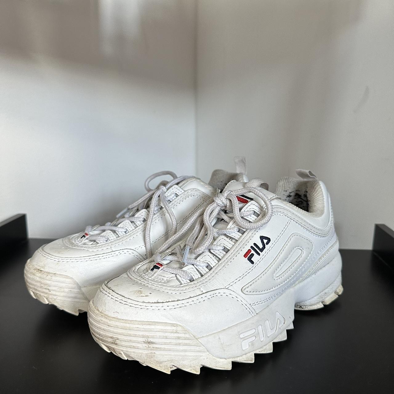 Fila womens white trainers hotsell