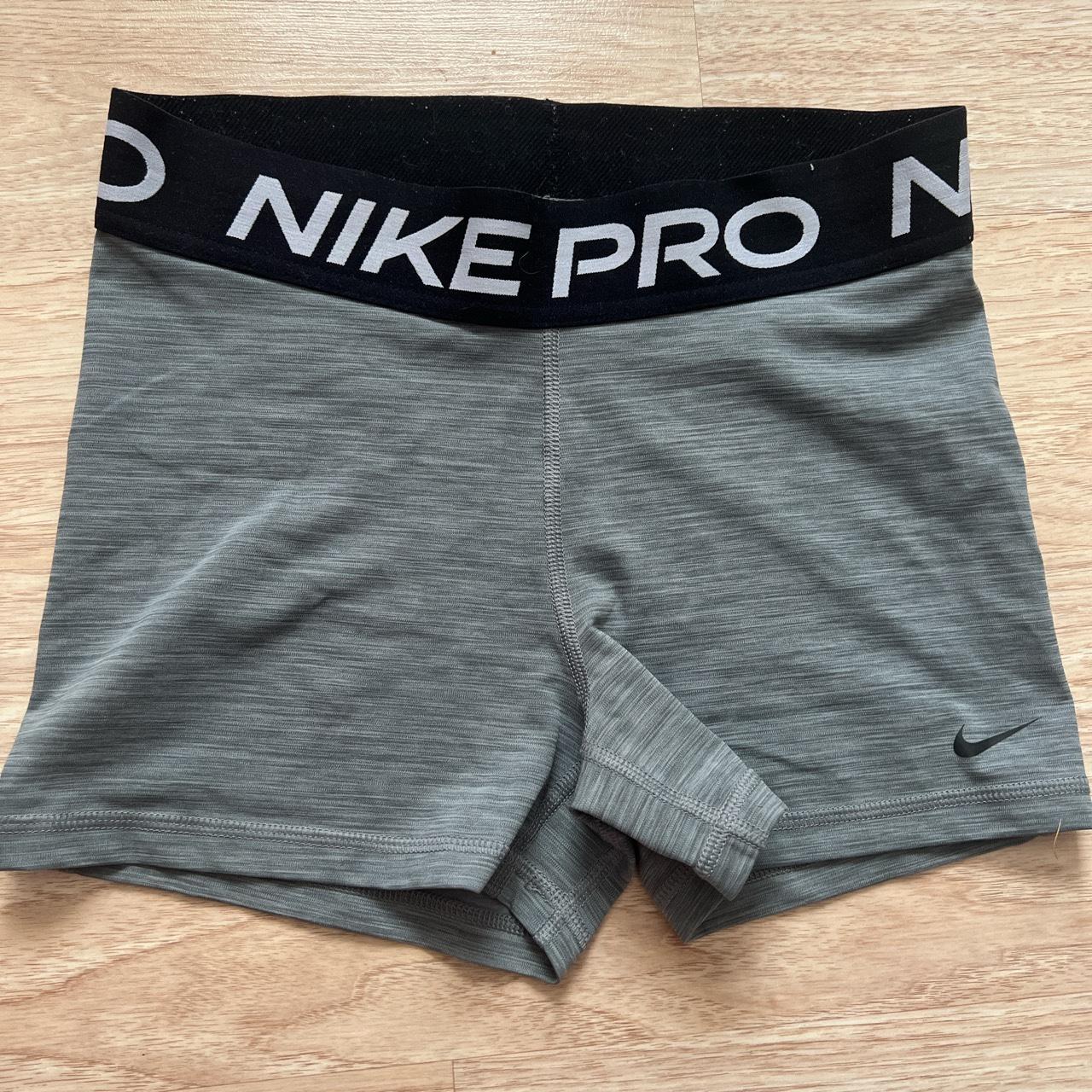 womens grey nike pro shorts