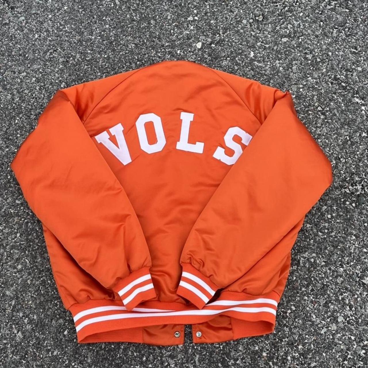 Chalk Line Men's Orange and White Jacket Depop
