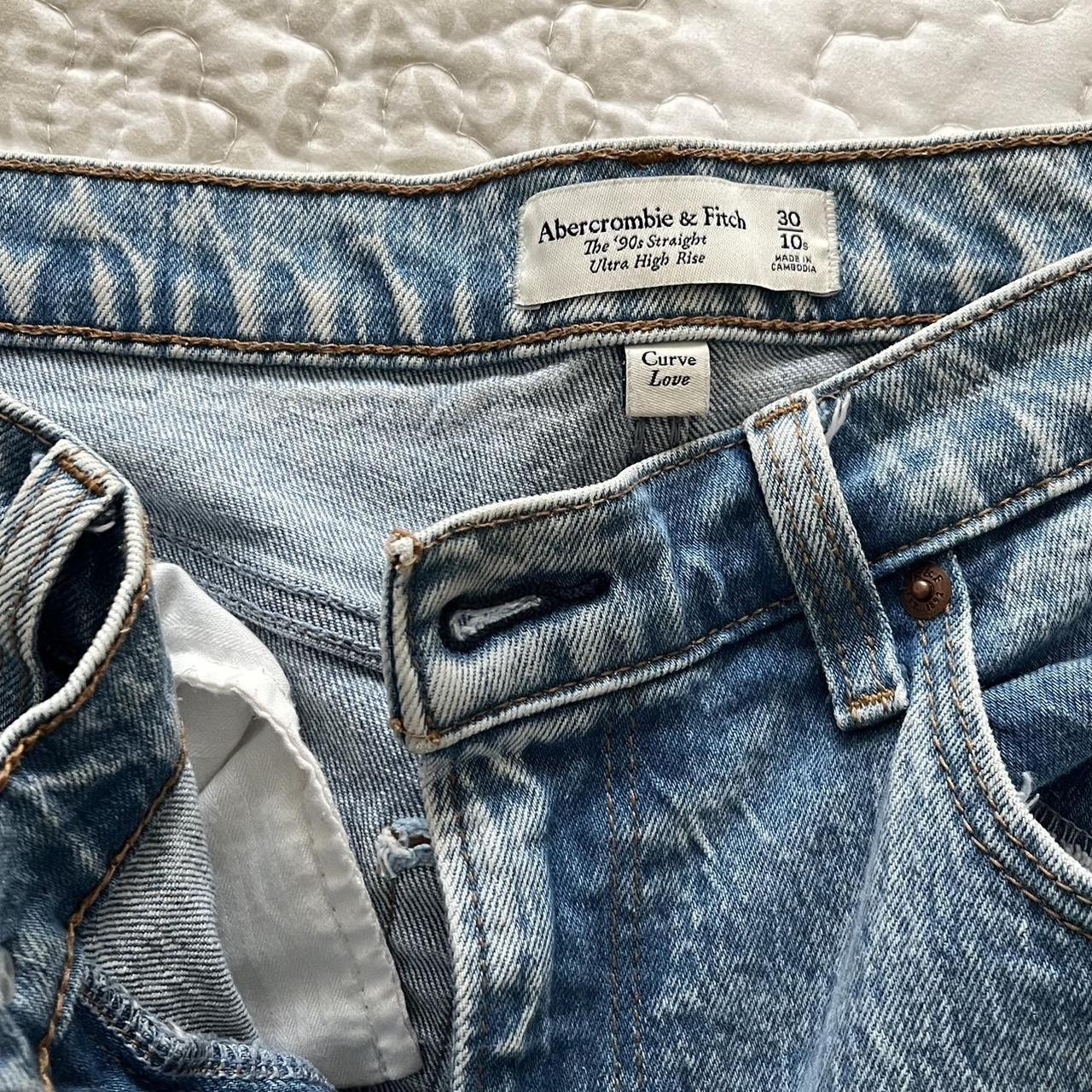 Abercrombie and Fitch The 90’s Straight Ultra High... Depop