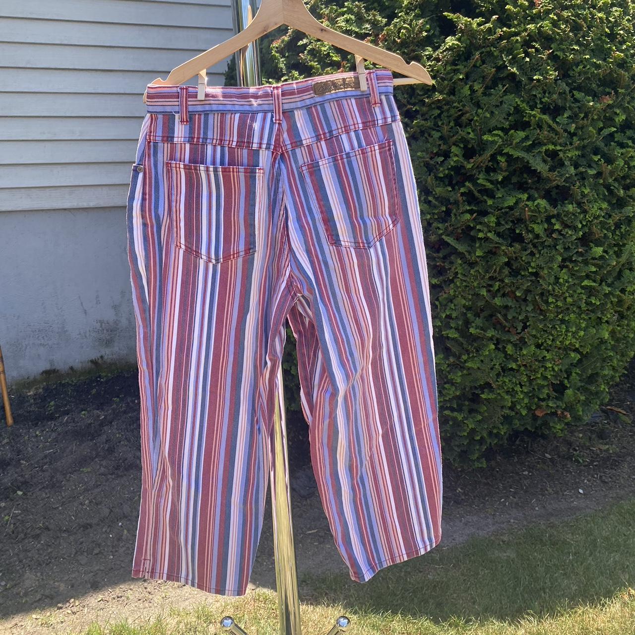 Bill Blass Jeans Easy Fit Multi color stripes Size Depop