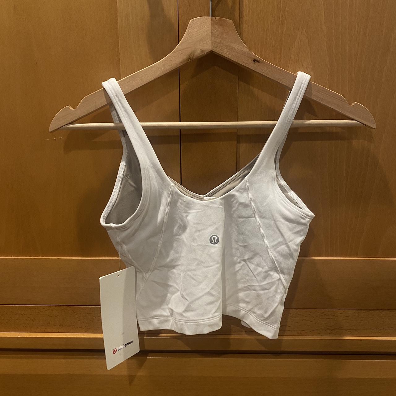 Lululemon White Align Tank Size 2 fits like a - Depop