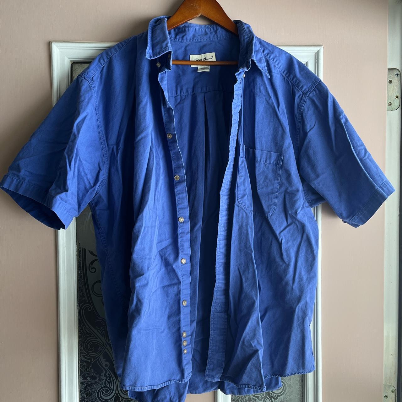 Eddie Bauer Women's Blue Poloshirts Depop