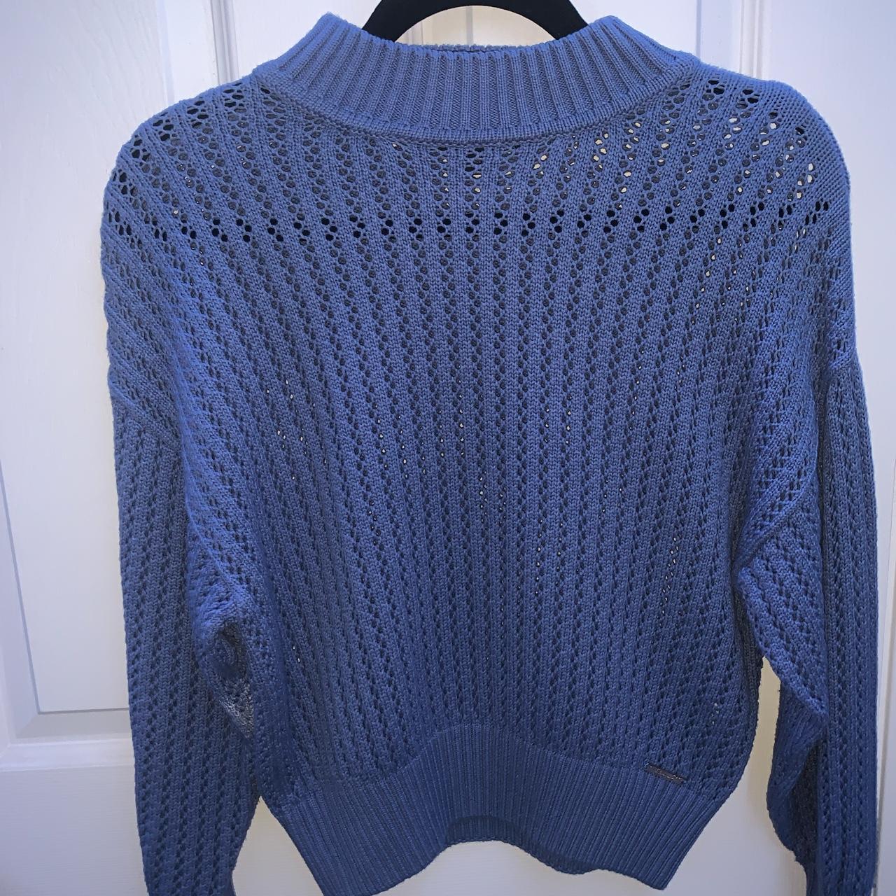 Marc New York cropped blue sweater - Depop