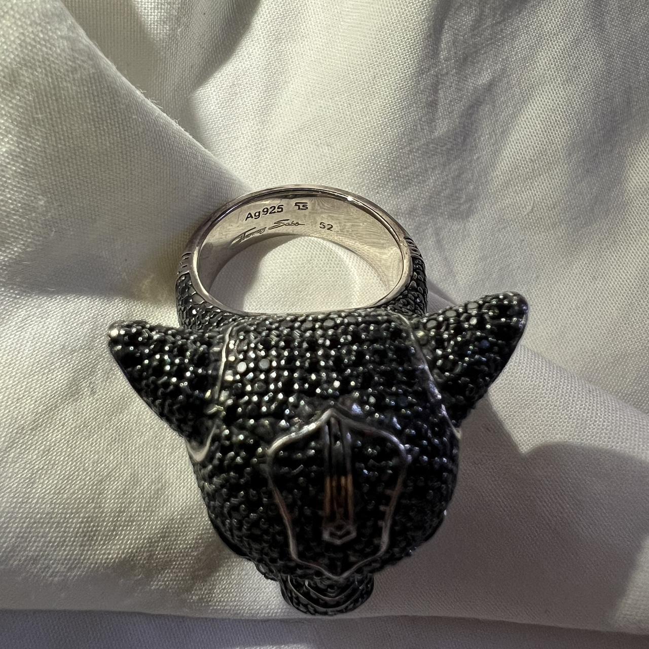 Thomas sabo black cat on sale ring