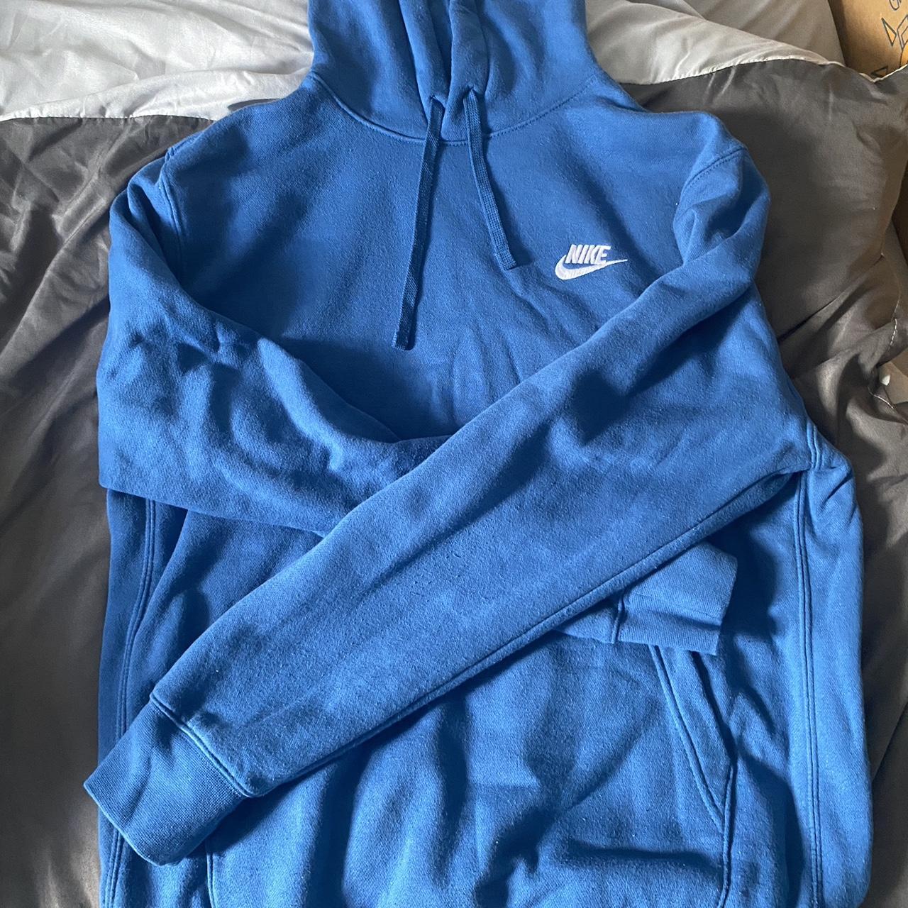 mens nike hoodie blue