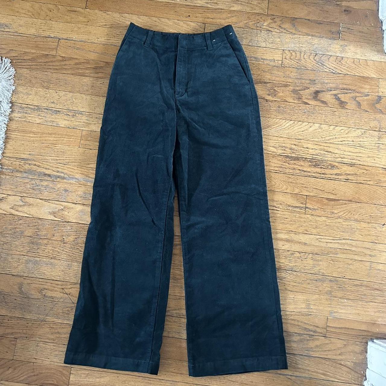 Wide leg teal corduroy pants!! From Uniqlo, so cute ... - Depop