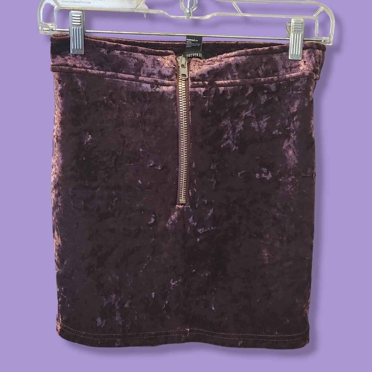 90s retro grunge crushed velvet red mini Depop