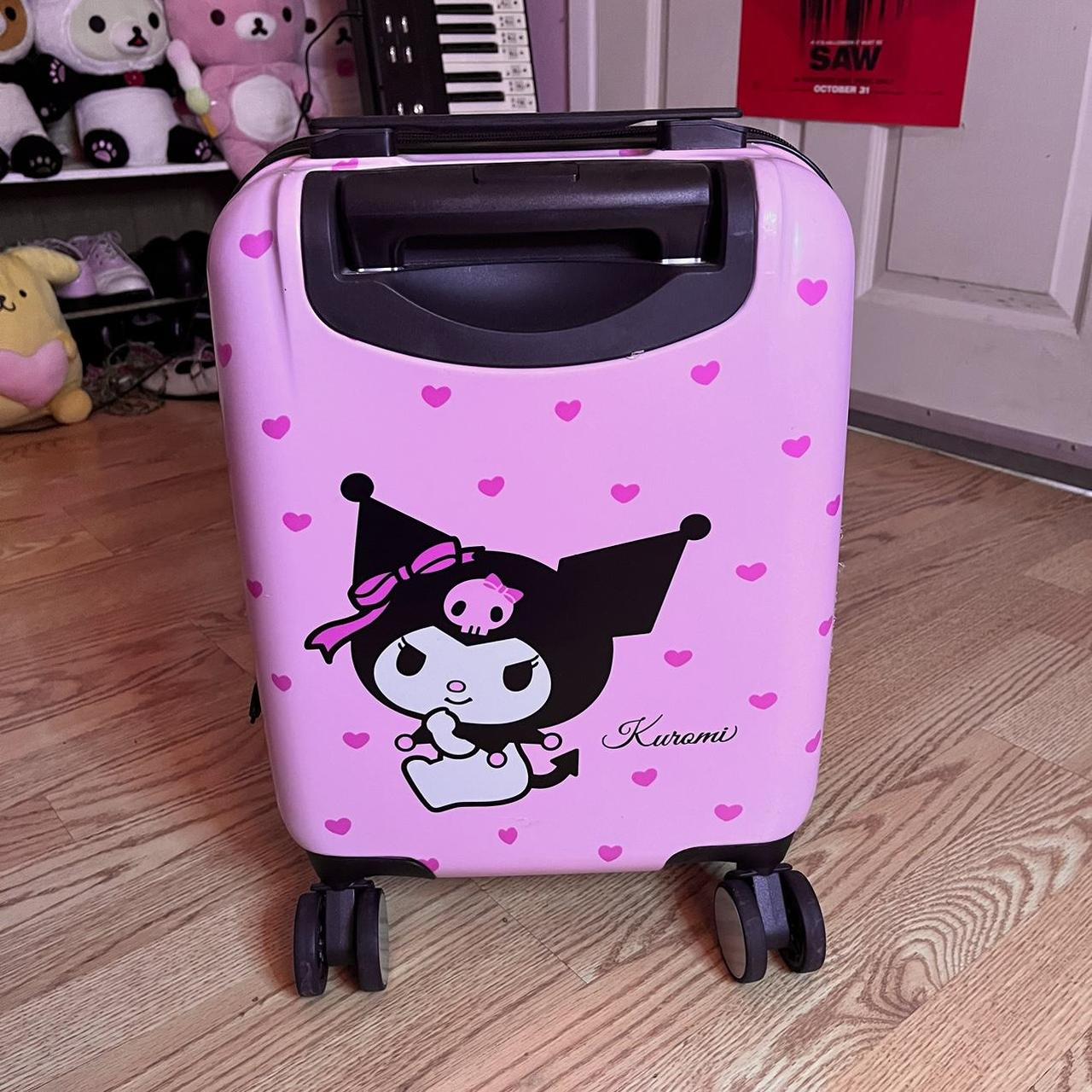 official 2019 sanrio kuromi pink suitcase luggage | Depop